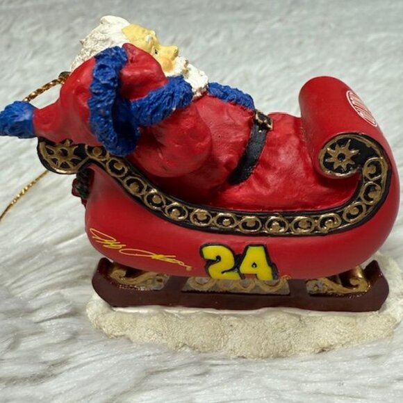 Vintage The Memory Company Limited Edition Jeff Gordon Santa's Sled Ornament - Picture 5 of 10